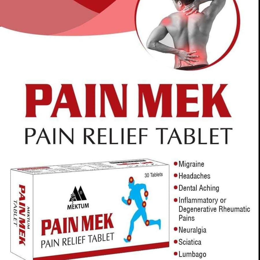 Pain Mek Tablets (Pain Relief tablets) 30 Tablets